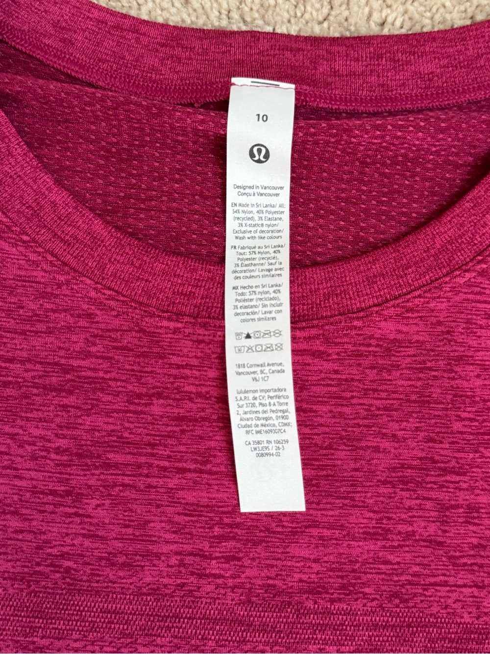 Lululemon Swiftly Relaxed Long Sleeve — Raspberry Rave 🍓 - Picture 5 of 5